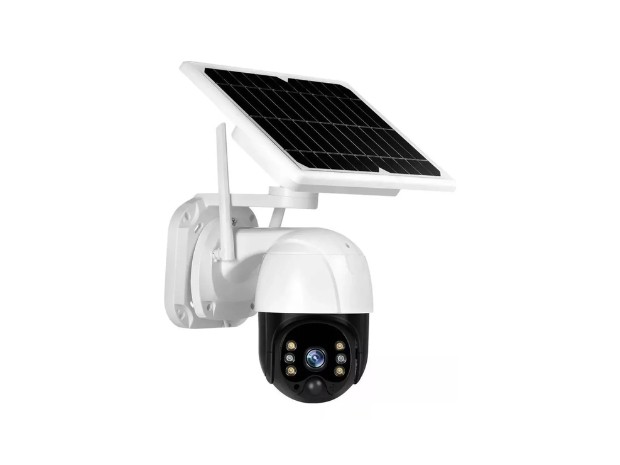 &uu CAMARA IP ROBOTICA WIFI EXTERIOR DOMO PANEL SOLAR ZC-YT03